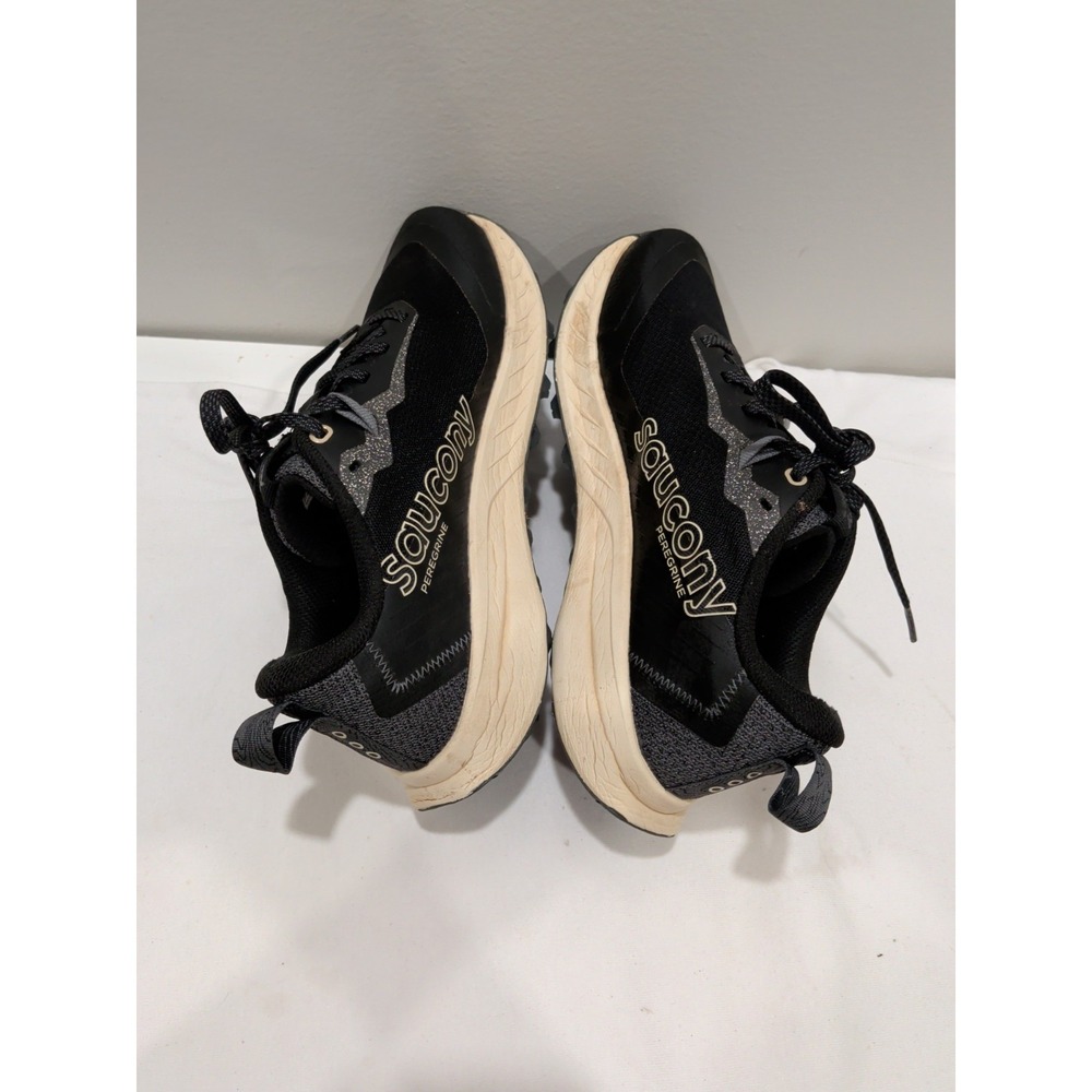 Saucony Women's Peregrine 15 Sneaker Black/Pearl Sz 9 - Picture 2 of 8